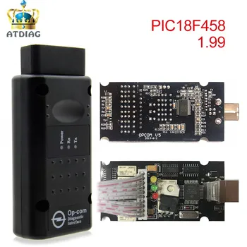 

2018 V1.99 OPCOM V1.59 1.65 OP COM V1.70 OPCOM V1.99 For Opel OBD2 OP-COM Interface Scanner Diagnostic Tool With PIC18F458 Chip