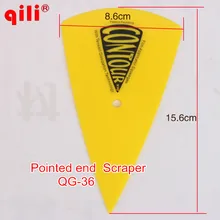 DHL 200 шт заостренный кончик скребок 15,6*8,6 см Автомобильная виниловая пленка упаковочные инструменты пленка наклейка скребок оконный скребок пленка Ракель винил