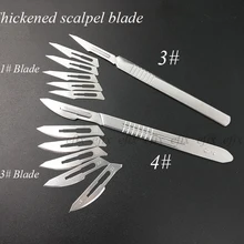 10 шт. 23#1 набор из углеродистой стали хирургические скальпель лезвия+ 1 шт. 4# ручка скальпель Режущий инструмент для домашнего творчества PCB ремонт нож