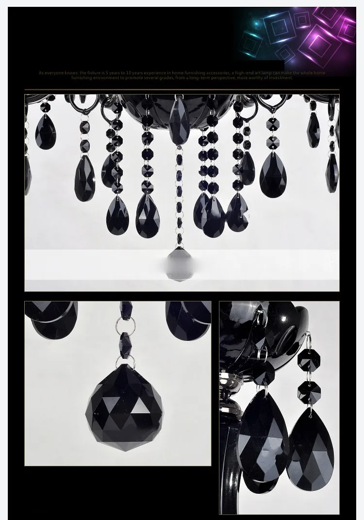 black crystal chandelier