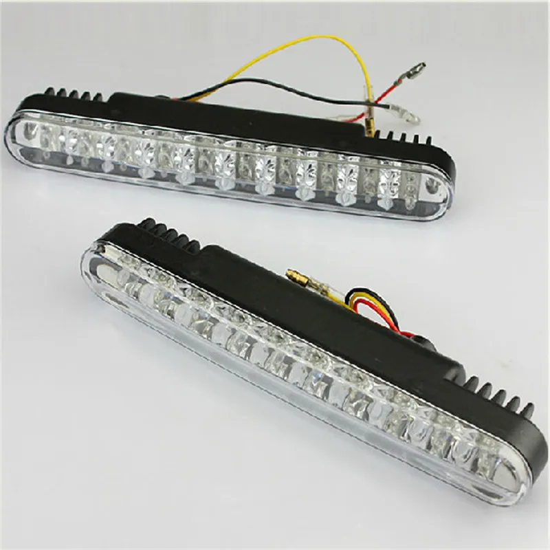 2 х универсальный 12V 30 LED автомобилей дневного света DRL сигнала поворота света фар 2 х универсальный 12V 30 LED автомобилей дневного света DRL сигнала поворота света фар