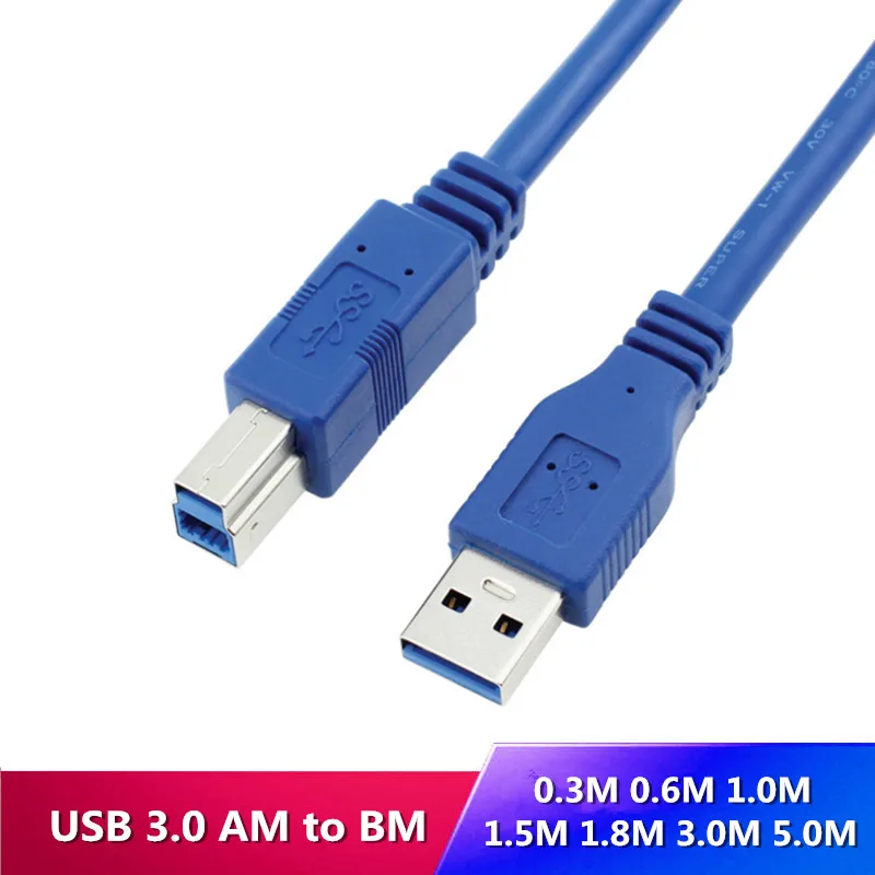 USB 3 0 A папа AM на B Тип BM USB3.0 кабель для принтера сканера HDD м 5 1 м|usb male to male|usb usbusb 3.0 usb |