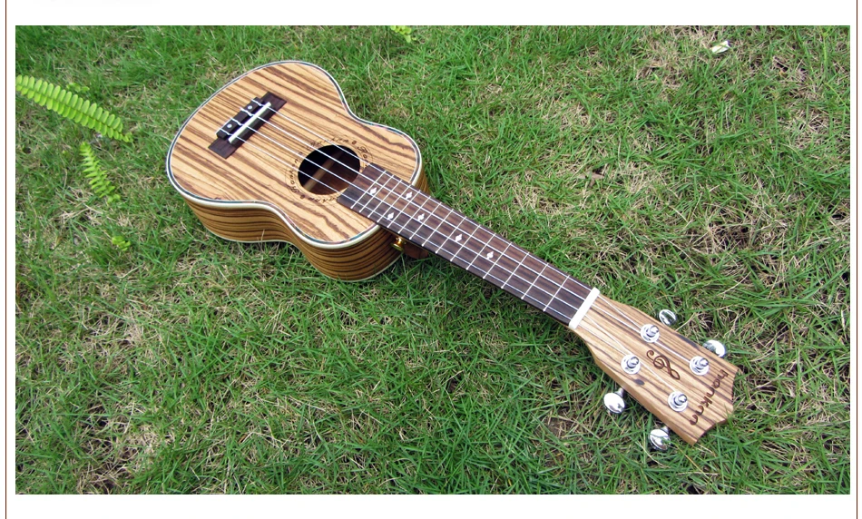 Укулеле гитара 2" концертная гитара ra Zebrawood uke Мини ручной работы 4 струны музыкальный инструмент с качественной сумкой EMS