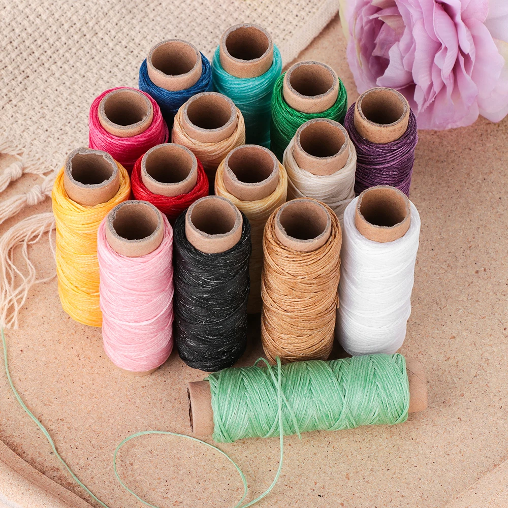 

1PC Waxed Thread Sewing Line Cotton Cord String Strap Hand Stitching Thread Material Accessories for Leather Handicraft Tool