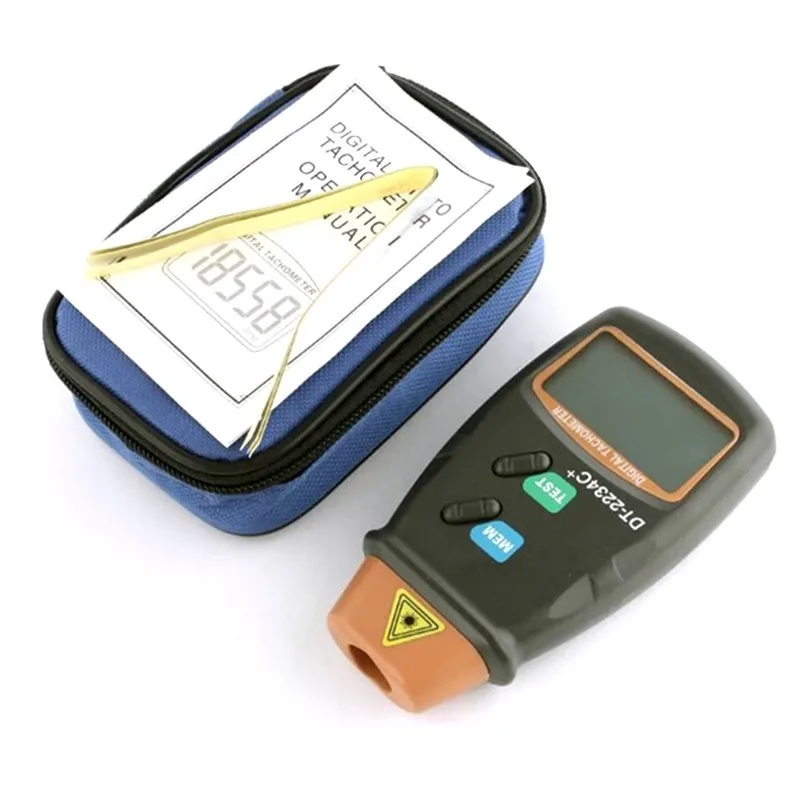 

DT-2234C+ digital engine tachometer speed digital speedometer Digital Laser Photo Tachometer Non Contact Tach speed meter