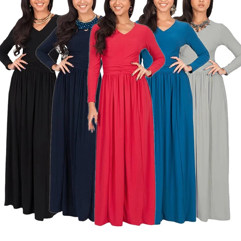 Vintage Women Boho Long Sleeve Full Length Maxi Dress For Evening Party womens-long-maxi-dresses : image Vintage Women Boho Long Sleeve Full Length Maxi Dress For Evening Party womens-long-maxi-dresses