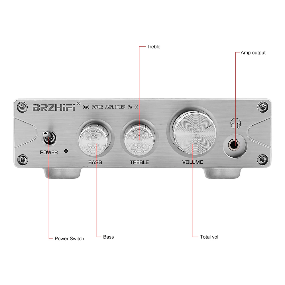 Стереоусилитель BRZHIFI TPA3116 Bluetooth 5 0 APTX ES9018K2M DAC класс D 100 Вт * 2 усилитель мощности с