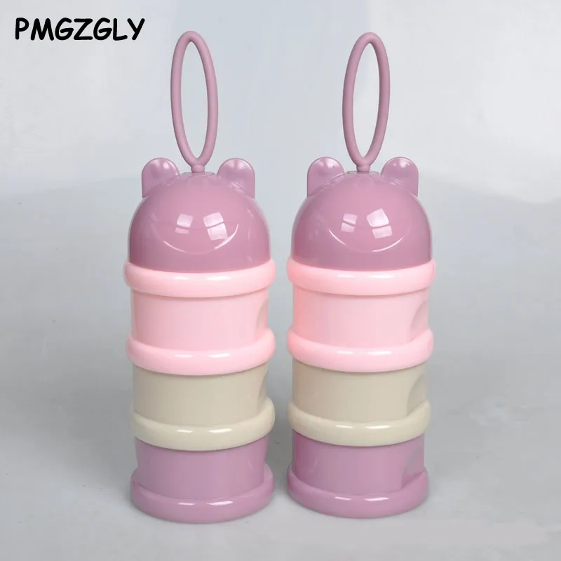 

Portable Milk Powder Formula Dispenser Food Storage Feeding Box for Baby Kid Toddler 3 Cells Grid Box Formula Milk Storage