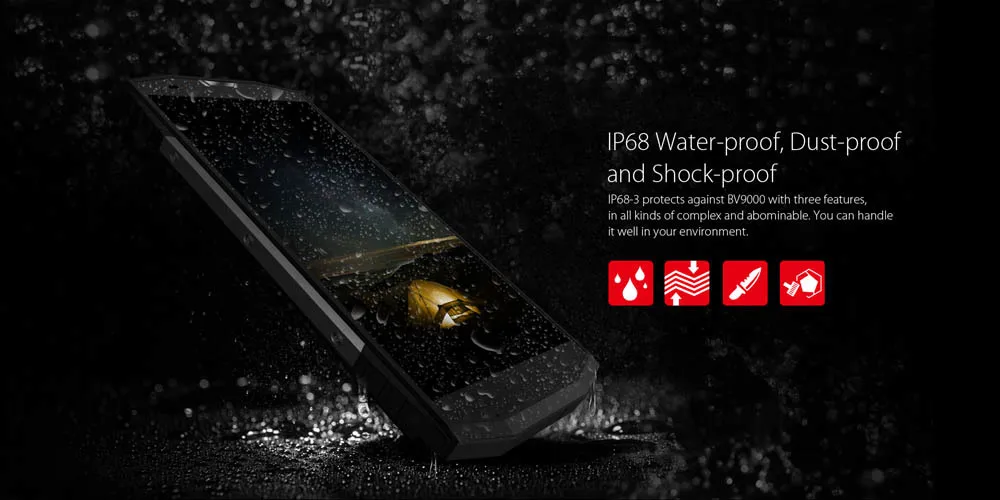 Blackview BV9000 смартфон IP68 Водонепроницаемый Helio P25 MTK6757 Octa Core 4 GB + 64 GB Android 7,1 13.0MP 5,7 дюйма прочный мобильный телефон