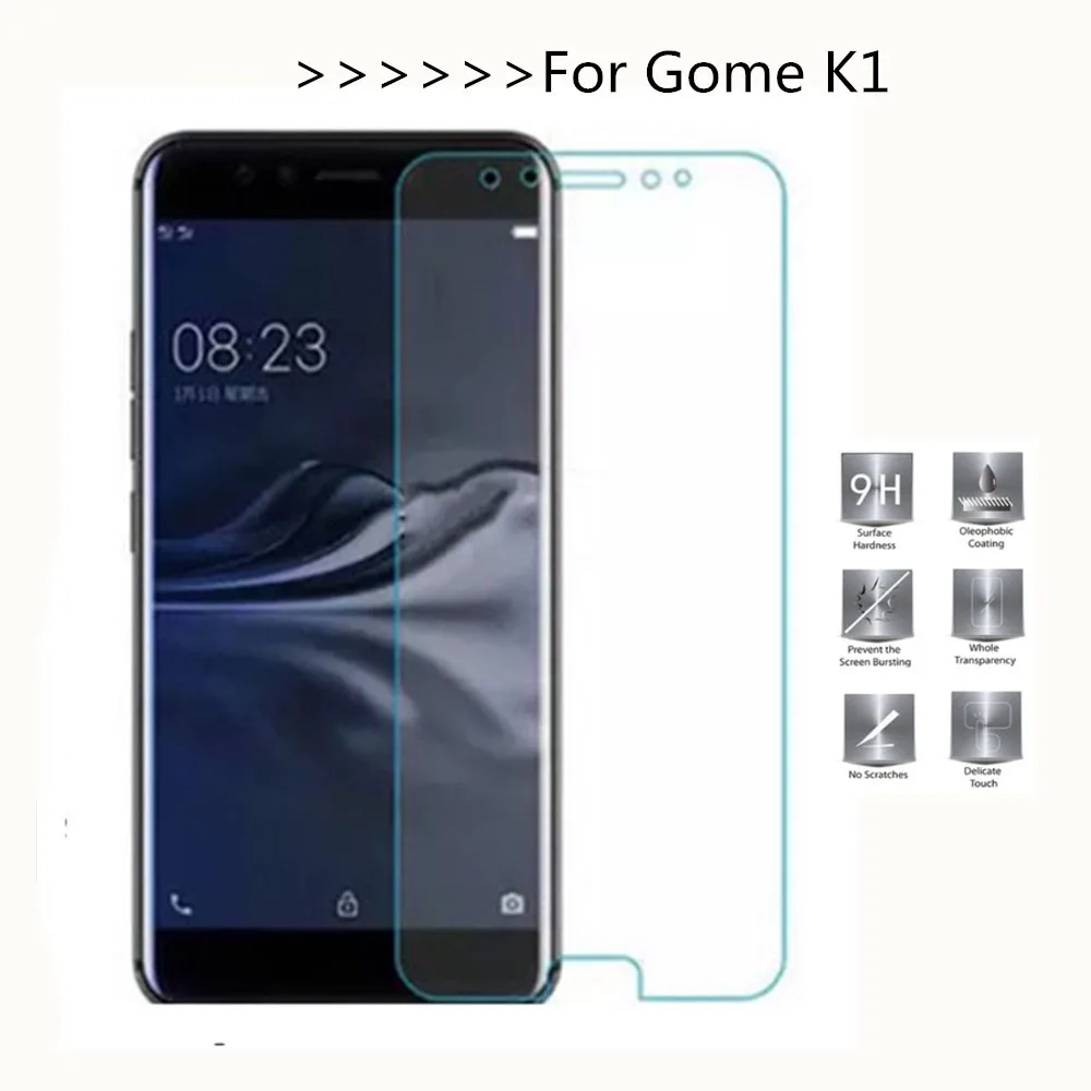 

Original GOME K1 4G LTE Screen Protector 9H Scratch proof Protective Glass For GOME K1 128GB Case Mobiel Phone Glass Film