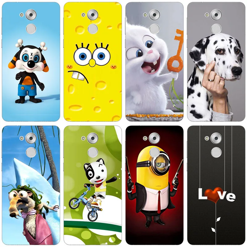 

Silicone Case for Huawei Honor 6c Cover 5.0" Printing Cute Phone Cover Cases for Huawei Honor6c Honor 6 c Bumper fundas Coque