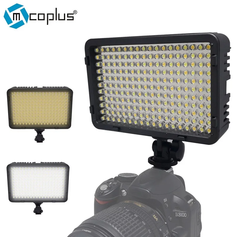 

Mcoplus 198 Bi Color 3200K/7500K LED Video Light Kit for DV Camcorder & Canon,Nikon,Pentax,for Olympus Digital SLR Camera