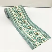 Винтажный деревенский цветок птицы Плинтус стикер diy попугай стены границы Водонепроницаемый Ванная Кухня Плитка Декор стикер s стены ZE075