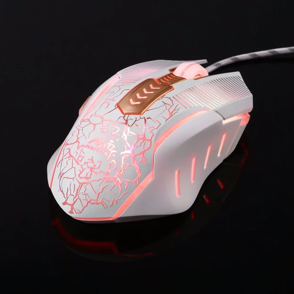 NANXIA M600 7D Wired Gaming Mouse Gamer Laptop PC Mice LED Backlight