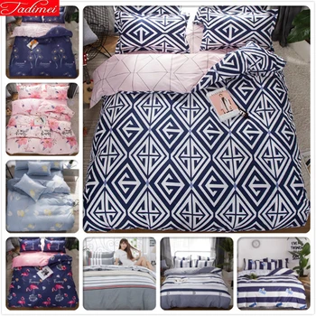 

2019 New Creative Pattern Duvet Cover 3/4 pcs Bedding Set Soft Cotton Bed Linens Adult Kids Child Single Double Queen King Size