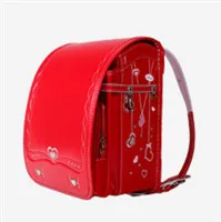 Кулоновского детский ортопедический рюкзак для девочки Школьная Сумка Кожа PU любовь красный принцесса детская книга сумки рюкзаки детей