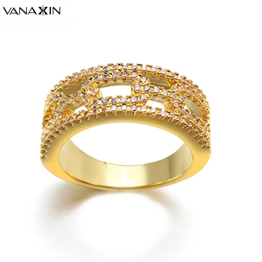 Женское Обручальное кольцо с фианитом розовое/золото/серебро|luxury ring|luxury rings for