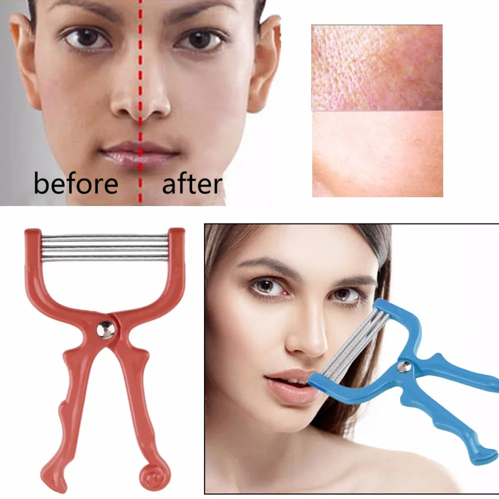 Safe Handheld Spring Roller Women Face Facial Hair Removal Epilator Beauty Epilator Epi Roller Face Care Massager