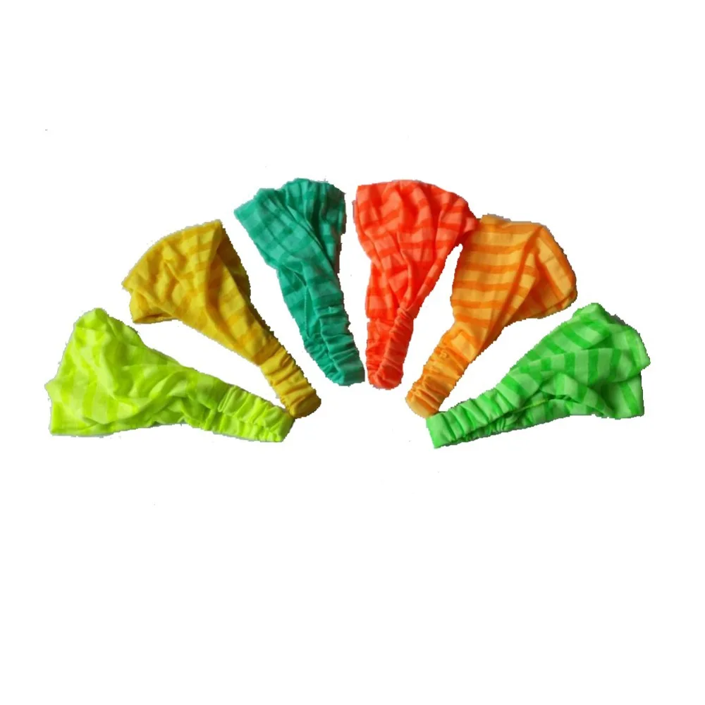 

NEON Fluorescent Color Women's Multi-function Head Scarf Bandana Elastic 3 in 1 Headband Wrap Wristband Hair Bands
