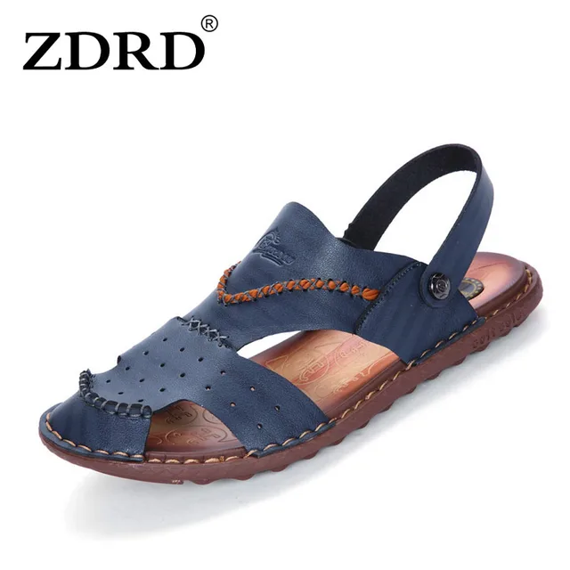 zdrd summer men s flip flops british father beach sandals non slide