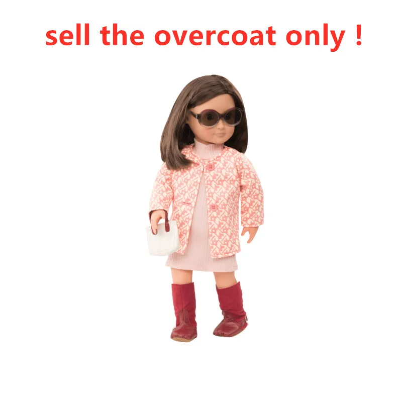 

Doll Clothes Fit 18 inch Doll 41cm nenuco Doll Nenuco Ropa y su Hermanita Orange overcoat outfits For 46cm Girl Doll