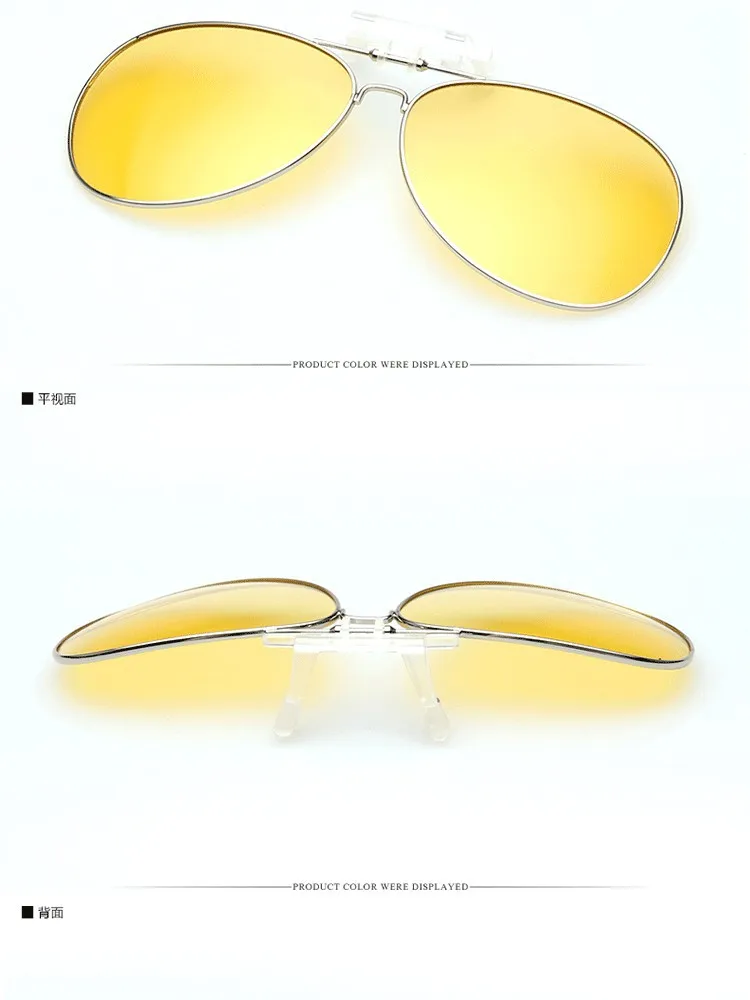 Многоцветная пленка поляризованные мужские солнцезащитные очки большие можно включить солнцезащитные очки es клип вождения стекло ночного видения клип 1062