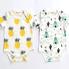 pineapple Printed 0-24M Baby Boy Girls Cotton Romper Jumpsuit Newborn Kids Clothes Outfit