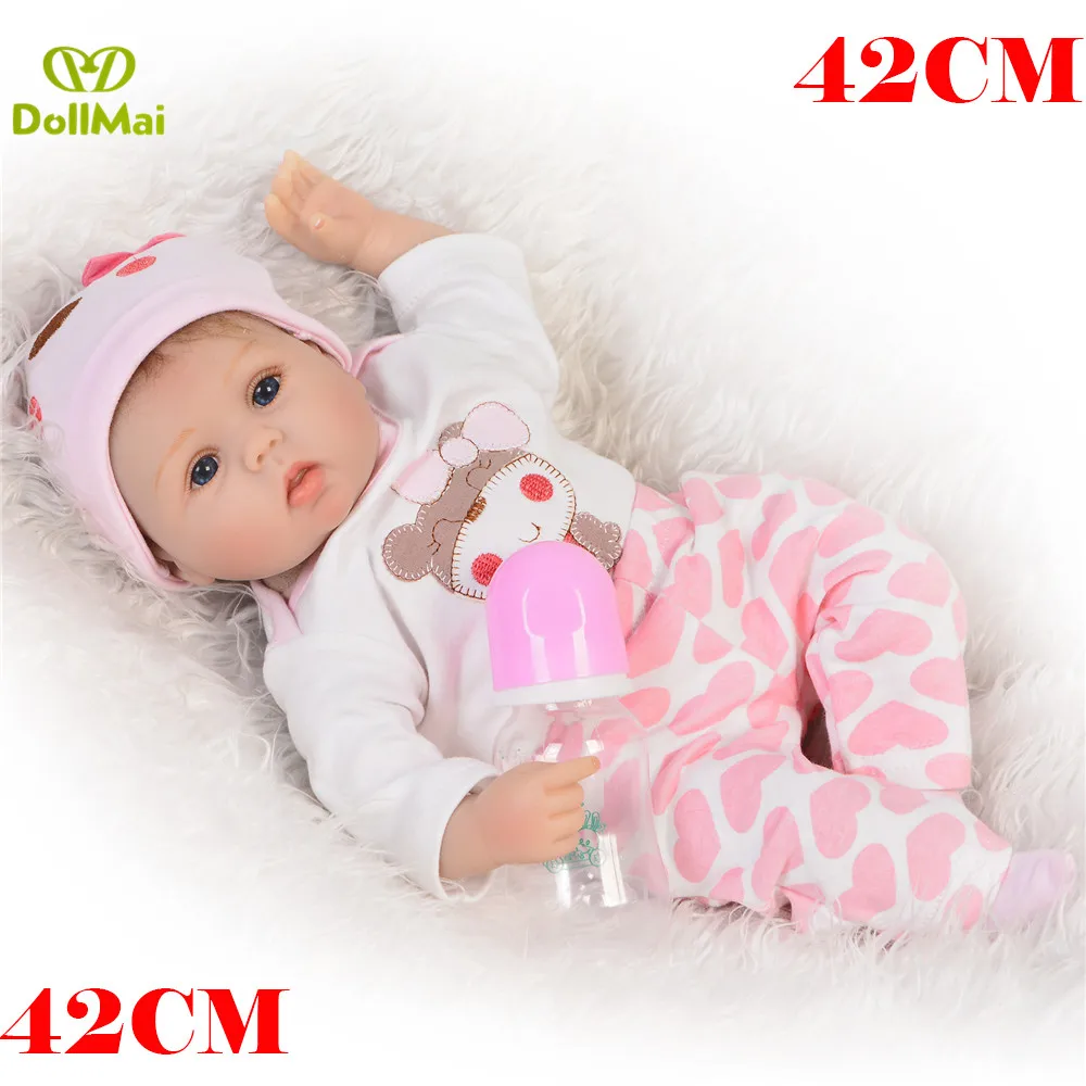 

Vinyl newborn girl baby alive doll 18"42cm silicone reborn baby dolls toys for child birthday gift bebes reborn boneca