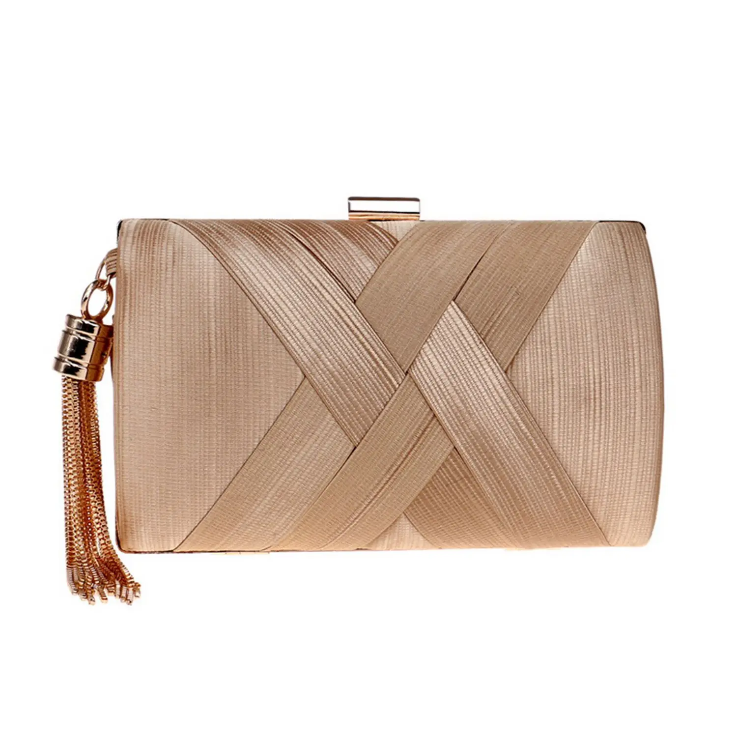 cheap JHD Tassel Fashion Ladies Clutch Bag Shoulder Handbags Female Party Wedding Evening Bag For Phone Purse
