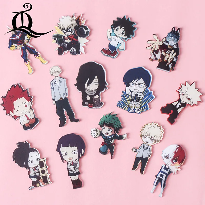 

1PCS MIX My Hero Academia Cartoon Icons on The Pin Kawaii Icon Badge Bacges on Backpack Badges for Clothing Acrylic Badges Z59