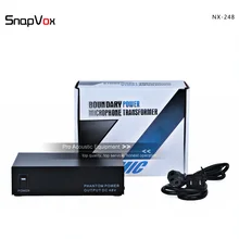 Двухканальный входной выход XLR 48V фантомный источник питания для компьютера микрофон Вещания Студии музыка запись голоса