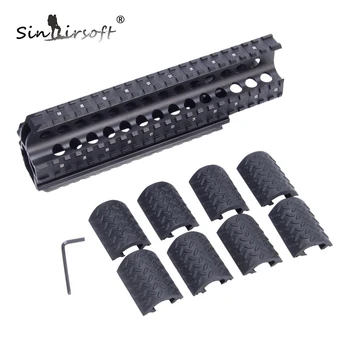 

Tactical Quad Rail System for 7.62X39/.223 Not fit Saiga 308 or Saiga 12 MNT-HGSG39 Scope Mounts & Accessories w/Rubber Covers