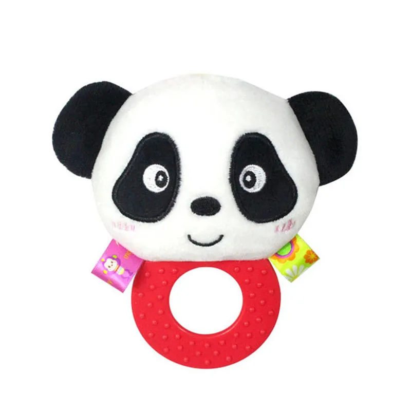Мультяшные детские погремушки, милые животные, колокольчики, плюшевые мягкие игрушки для новорожденных, для малышей, для маленьких мальчиков и девочек, обучающие игрушки - Цвет: style 1 panda