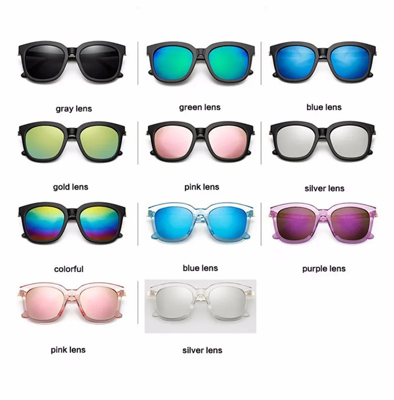 High Quality Couple Square Sunglasses Women Brand Designer Vintage Retro sun glasses for women Men Sunglass Mirror Lunette Femme (7)