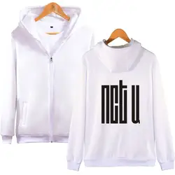 Модные Kpop NCT U пальто на молнии Nember имя вентиляторы поддержка толстовки на молнии с капюшоном для женщин и мужчин популярная Культовая