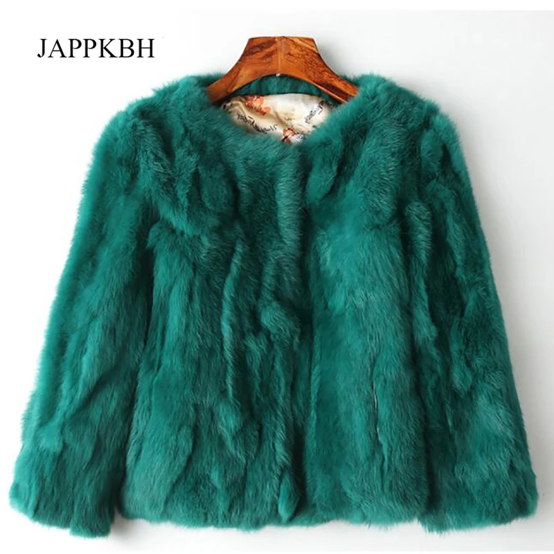 

JAPPKBH Faux Fur Coat Women Winter 2018 New Fashion Faux Fox Fur Jacket Warm Slim Fake Fur Women Coat Casaco Feminino Plus Size