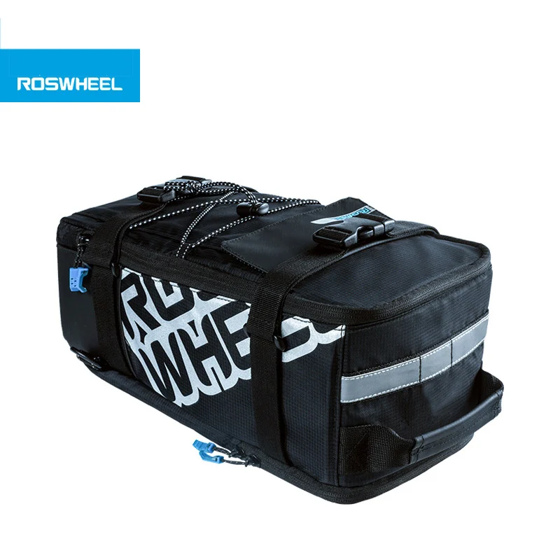 ROSWHEEL 5L Сумка-переноска для велосипеда, багажник для велосипеда, багаж на заднее сиденье, Паньер, сумка для хранения на открытом воздухе, сумка на плечо, 141276