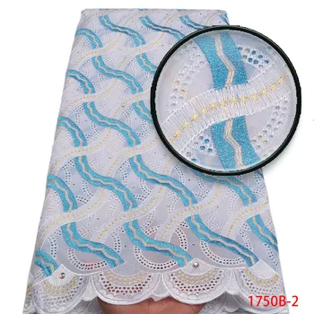 

African Lace Fabrics High Quality For Men Cotton Dry Lace Fabric Swiss Voile With Stone Swiss Voile Lace In Switzerland PGC1750B