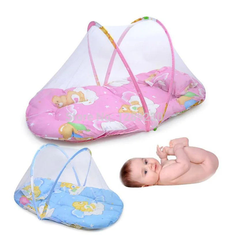 Infant Baby Bed Portable Mosquito Net Folding Baby Crib Netting Summer