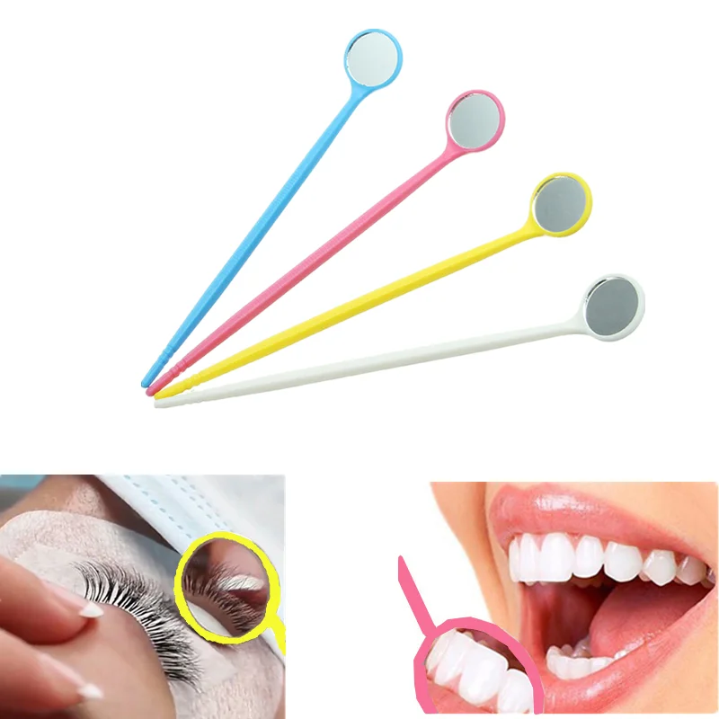 

1PC Grafting Eyelash Extension Inspection Mirror Dental Mirror Instrument Eyelash Makeup Mouth Teeth Tooth Clean Oral Tools