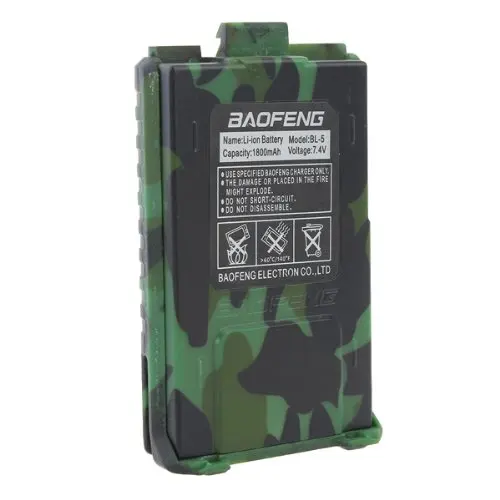 Baofeng батарея камуфляж 7 4 V/1800 mAh аккумуляторная для UV 5R 5RA 5RB 5RC 5RD 5RE двухстороннее