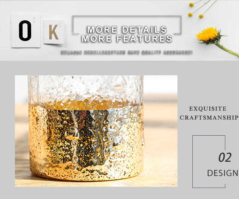 glass candle holder tealight candle holders (4)