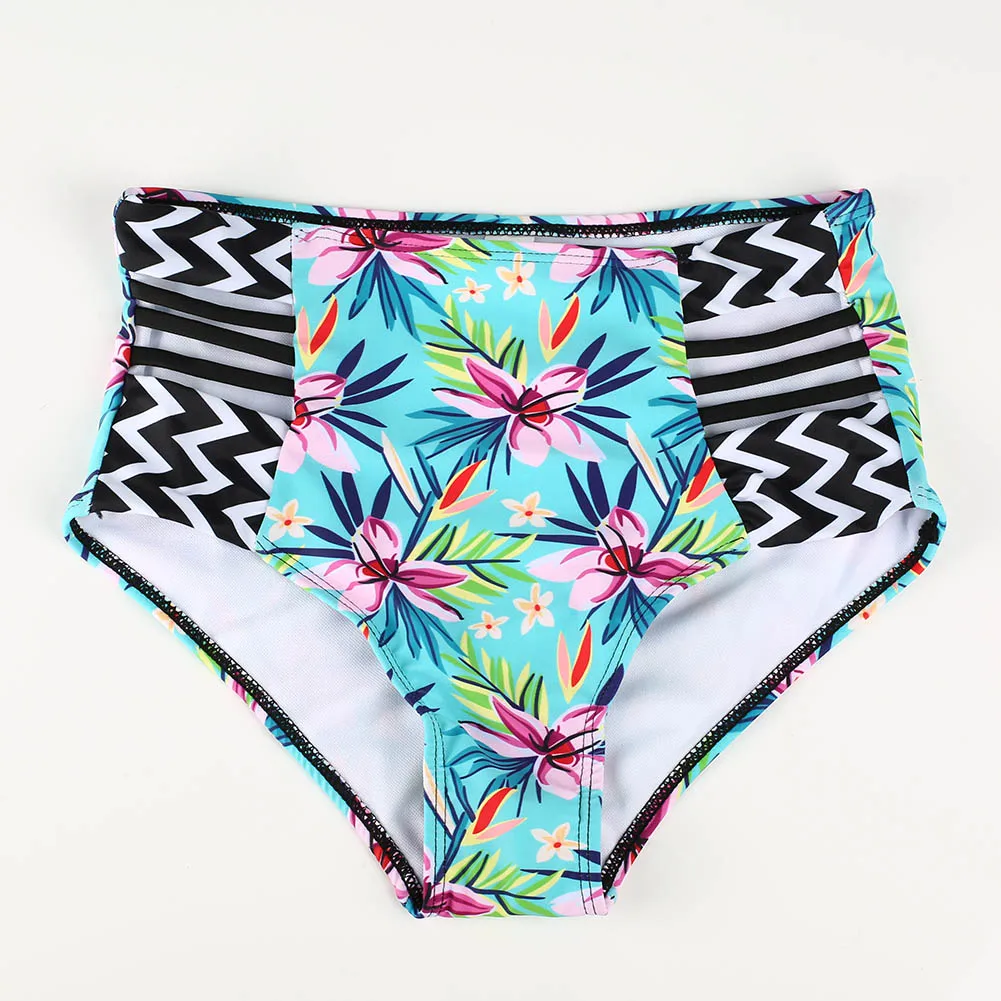 New Hot Sexy Women Push Up Bikini Set High Waist Swimsuit Swimwear Bikinis Floral Print Trikini Swimming Suit TY53