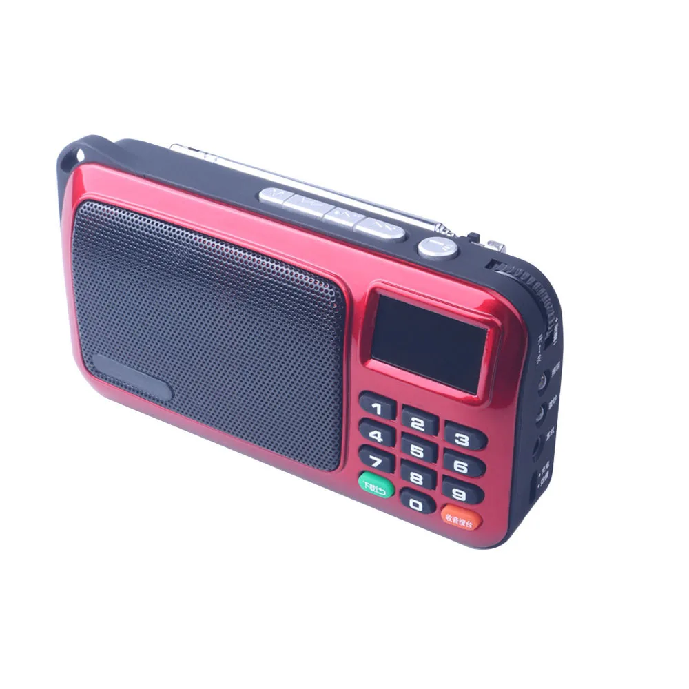 

Portable Mini FM Radio Speaker Music Player TF Card USB For PC iPod Phone with LED Display