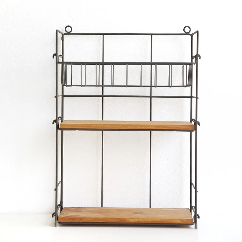  A1 Wrought iron kitchen rack can be changed and adjusted three-tier desktop debris seasoning storag - 32915940710