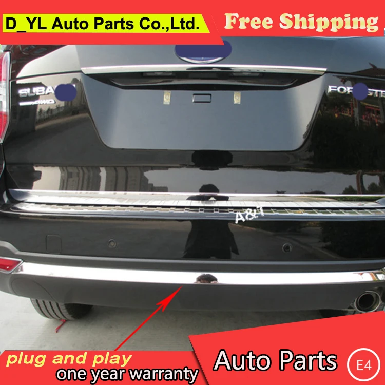 DY_L car styling For Forester Chrome rear bumper decoration 2013-2015 Rear ABS trim strip 1 pcs | Автомобили и мотоциклы