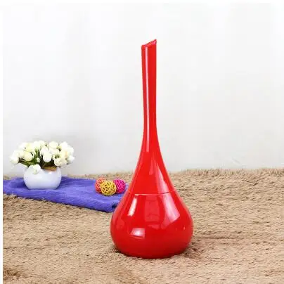Хорошее качество, керамика, пластик, высокое качество, длинная ручка, держатели для туалетной щетки, база для ванной комнаты, бытовой чистящий инструмент, 0313 - Цвет: Red A