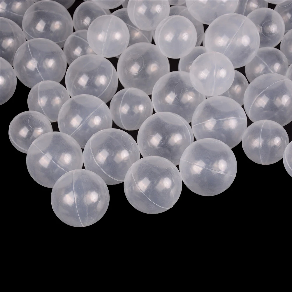 50 шт./лот Детская безопасность прозрачная белый пластиковый бассейн Ocean шары Забавные игрушки антистресс воздушные шары спортивные играть