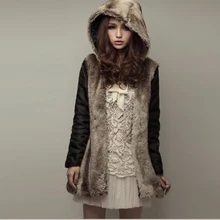 Woman winter coats and jackets 2016 New Fashion Fur Coat Female Hooded Parkas For Women Winter