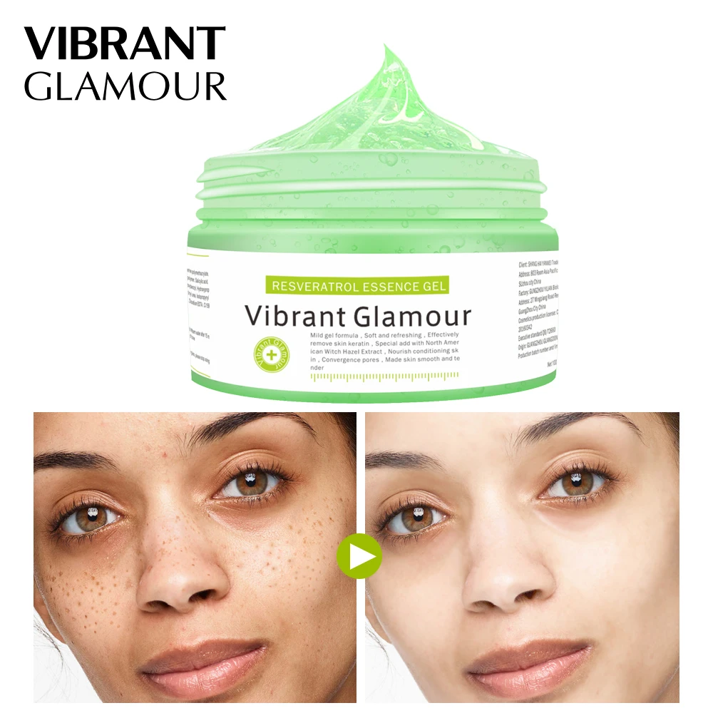

VIBRANT GLAMOUR Resveratrol Gel Face Mask Cream Cleaning Whitening Skin Moisturizing Brightening Skin Anti Aging Skin Care 2019